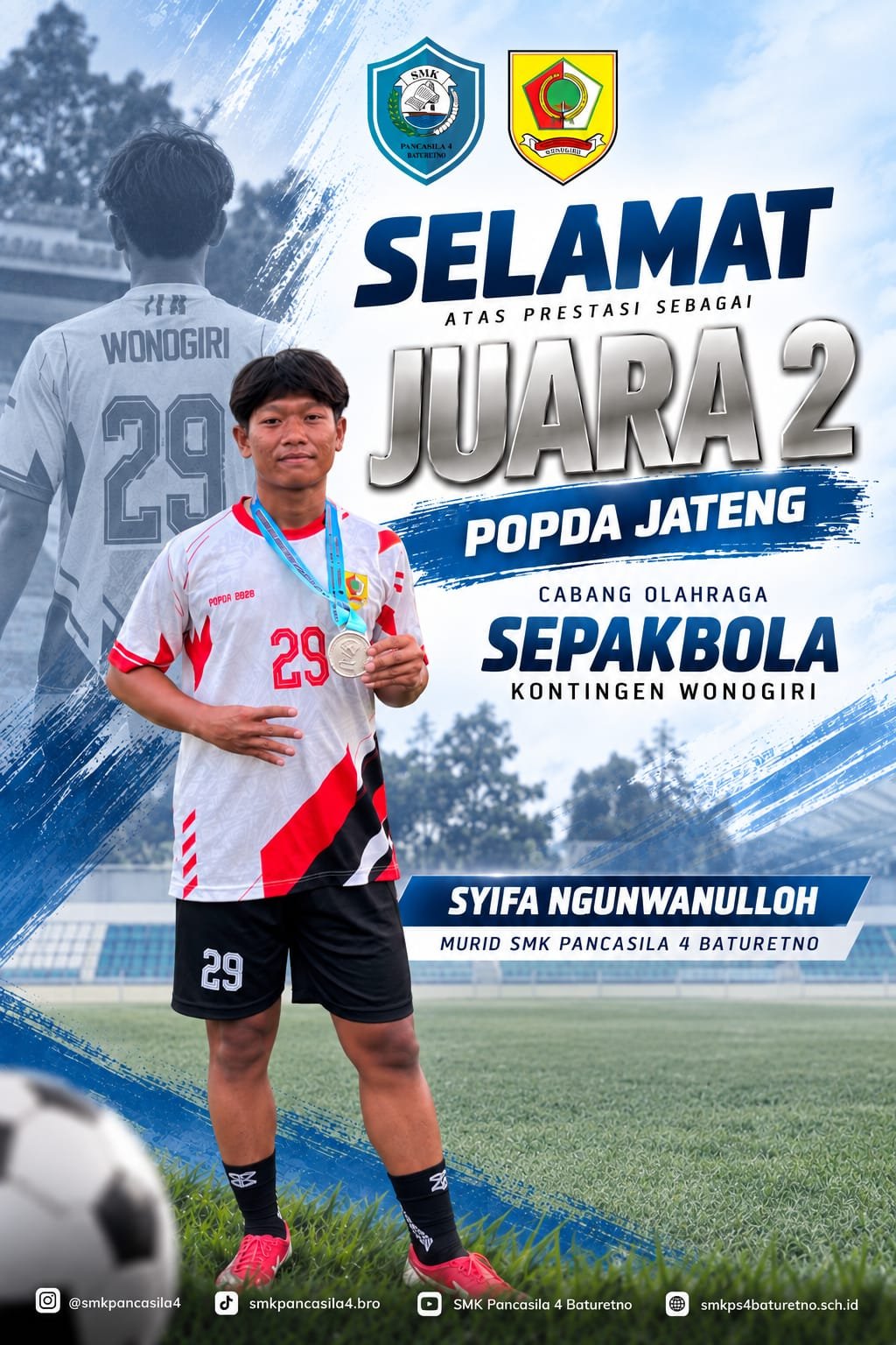 🥈 JUARA 2 POPDA JAWA TENGAH 🥈