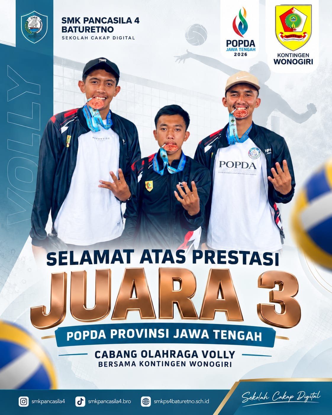 🥉 JUARA 3 POPDA PROVINSI JAWA TENGAH 🥉